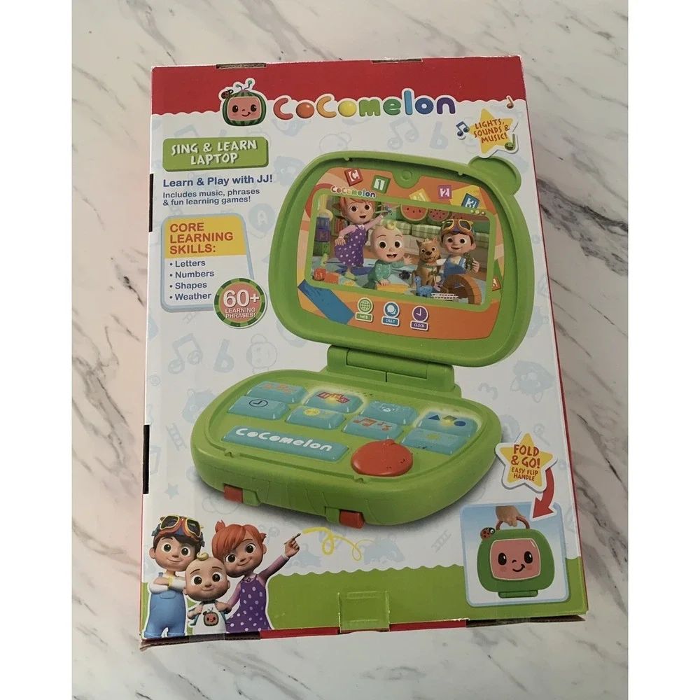 CoComelon Sing‎ & Learn Laptop Toy JJ Lights Sounds ABCs Song 18m+ New